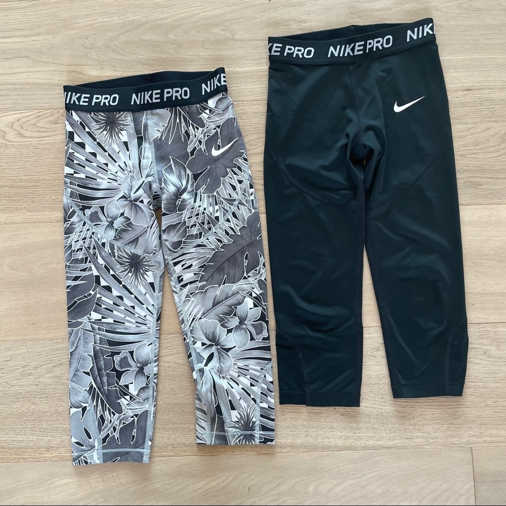 Girls nike dri-fit capri pants bundle